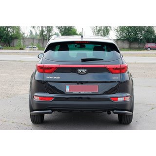 Zadnji kotni ščitniki AK003 Black (nerjavno jeklo) Kia Sportage 2015–2021 fotografija 3