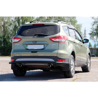 Zadnji zaščitni lok AK002 Black (nerjaveče jeklo) Ford Kuga/Escape 2013–2019 fotografija 3