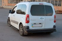 Citroen Berlingo 2008–2018 Zadnji zaščitni lok Black (nerjaveče jeklo) 60 mm fotografija 3