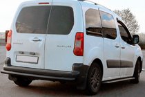 Citroen Berlingo 2008–2018 Zadnji zaščitni lok Black (nerjaveče jeklo) 60 mm fotografija 4