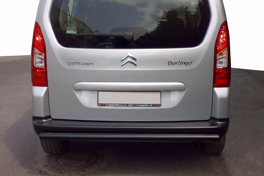 Citroen Berlingo 2008–2018 Zadnji zaščitni lok Black (nerjaveče jeklo) 60 mm Image