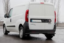 Opel Combo 2012–2018 Zadnji kotni zaščitni loki AK003 Black (nerjaveče jeklo) fotografija 2