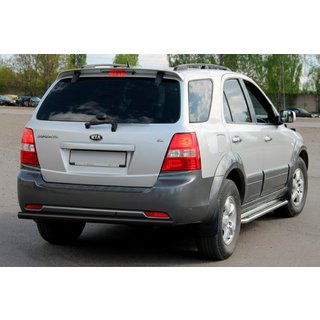 Zadnji zaščitni lok AK002 Black (nerjaveče jeklo) Kia Sorento I BL 2002–2009 fotografija 2