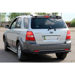 Zadnji zaščitni lok AK002 Black (nerjaveče jeklo) Kia Sorento I BL 2002–2009 fotografija 3