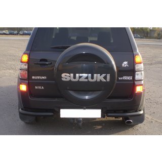 Zadnji zaščitni lok AK003 Black (nerjaveče jeklo) Suzuki Grand Vitara 2005–2017 fotografija 1