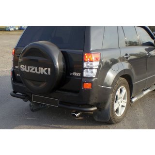 Zadnji zaščitni lok AK003 Black (nerjaveče jeklo) Suzuki Grand Vitara 2005–2017 fotografija 2