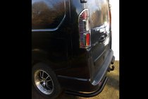 Opel Vivaro 2015–2019 Zadnji kotni elementi Black (2 kos, nerjavno jeklo) fotografija 2