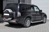 Mitsubishi Pajero Wagon III 1999–2006 Zadnji zaščitni lok AK002 Black (nerjaveče jeklo) fotografija 2