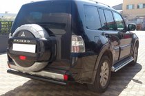 Mitsubishi Pajero Wagon III 1999–2006 Zadnji zaščitni lok AK002 Black (nerjaveče jeklo) fotografija 3