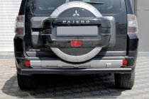 Mitsubishi Pajero Wagon III 1999–2006 Zadnji zaščitni lok AK002 Black (nerjaveče jeklo) fotografija 1
