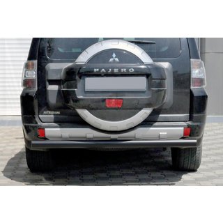 Zadnji zaščitni lok AK002 Black (nerjaveče jeklo) Mitsubishi Pajero Wagon III 1999–2006 fotografija 1