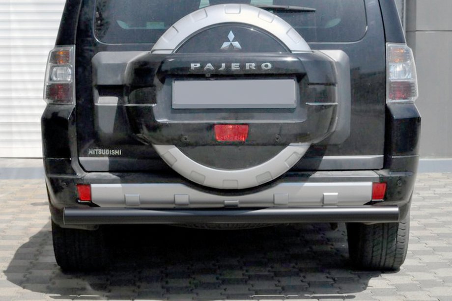 Mitsubishi Pajero Wagon III 1999–2006 Zadnji zaščitni lok AK002 Black (nerjaveče jeklo) Image
