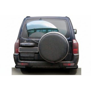 Zadnji zaščitni lok AK003 Black (nerjavno jeklo) Mitsubishi Pajero Wagon III 1999–2006 fotografija 1