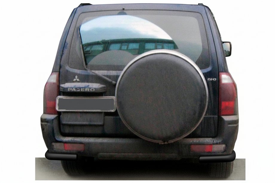 Mitsubishi Pajero Wagon III 1999–2006 Zadnji zaščitni lok AK003 Black (nerjavno jeklo) Image