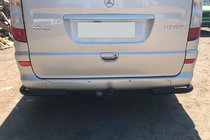 Mercedes Vito W639 2004–2014 Zadnji vogalni ščitniki AK003 Black (2 kos, nerjavno jeklo) za srednjo in dolgo medosno razdaljo fotografija 6