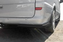 Mercedes Vito W639 2004–2014 Zadnji vogalni ščitniki AK003 Black (2 kos, nerjavno jeklo) za srednjo in dolgo medosno razdaljo fotografija 2
