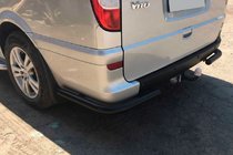 Mercedes Vito W639 2004–2014 Zadnji vogalni ščitniki AK003 Black (2 kos, nerjavno jeklo) za srednjo in dolgo medosno razdaljo fotografija 3