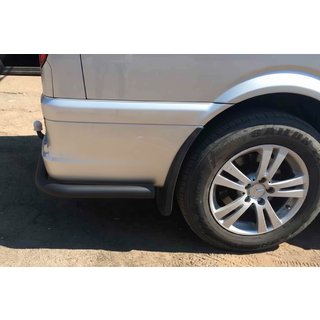 Zadnji vogalni ščitniki AK003 Black (2 kos, nerjavno jeklo) za srednjo in dolgo medosno razdaljo Mercedes Vito W639 2004–2014 fotografija 1