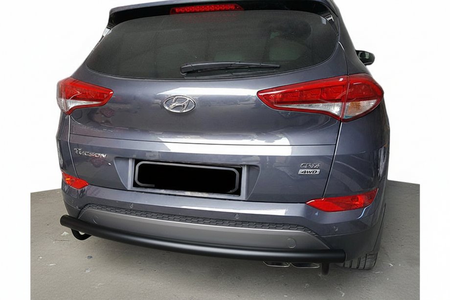 Hyundai Tucson TL 2016–2021 Zadnji zaščitni lok AK002 Black (nerjaveče jeklo) Fotografija 1