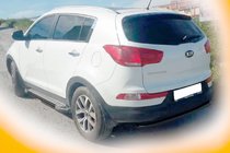 Kia Sportage 2010–2015 Zadnji lok AK002-1 Black (nerjaveče jeklo) fotografija 2