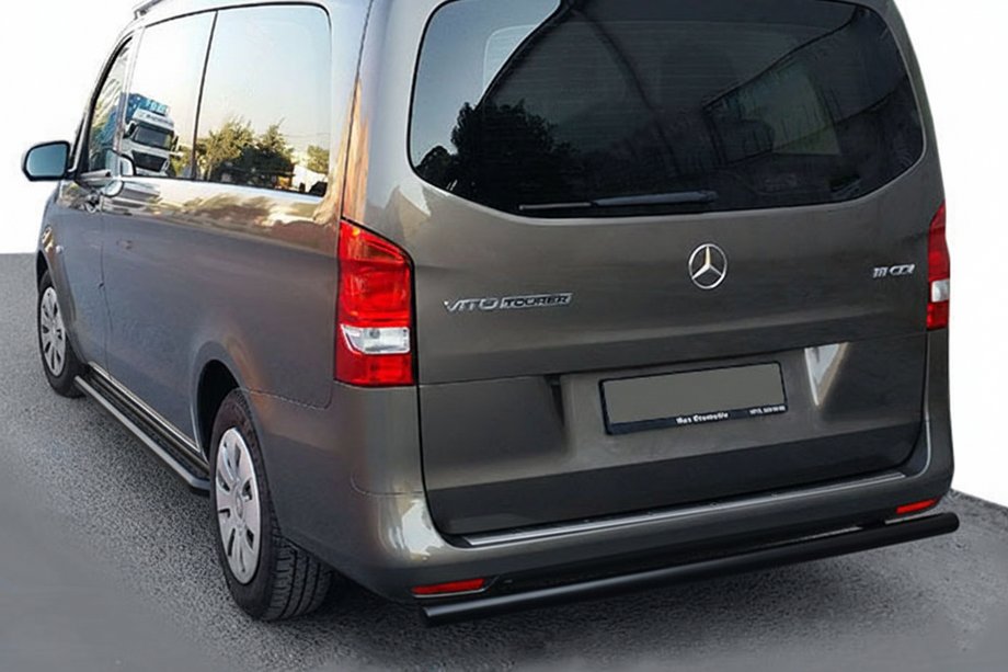 Mercedes Vito/V-razred W447 2014– Zadnji zaščitni lok AK002 Black (nerjaveče jeklo) Image