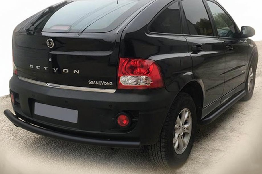 SsangYong Action 2005–2018 Zadnji zaščitni lok AK002 Black (nerjaveče jeklo) Image