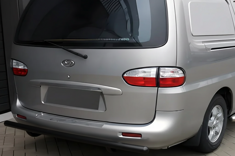 Hyundai H200, H1, Starex 1998–2007 Zadnji zaščitni lok AK002 Black (2 kos, nerjaveče jeklo) Image