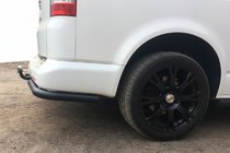 Volkswagen T6 2015–2024 Zadnji kotni elementi AK003 Black (2 kosa, nerjaveče jeklo) fotografija 2