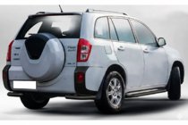 Chery Tiggo 3 2005– Zadnji kotni elementi AK003 Black (2 kosa, nerjaveče jeklo) fotografija 1