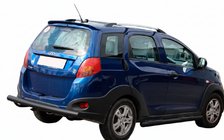 Chery Beat 2009–2015 Zadnji zaščitni lok AK002 Black (2 kos, nerjaveče jeklo) fotografija 2
