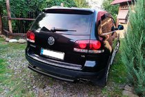 Volkswagen Touareg 2002–2010 Zadnji zaščitni lok AK002 Black (2 kos, nerjaveče jeklo) fotografija 3