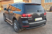 Volkswagen Touareg 2002–2010 Zadnji zaščitni lok AK002 Black (2 kos, nerjaveče jeklo) fotografija 5