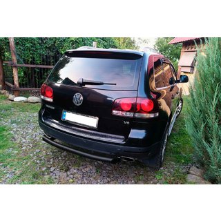 Zadnji zaščitni lok AK002 Black (2 kos, nerjaveče jeklo) Volkswagen Touareg 2002–2010 fotografija 3