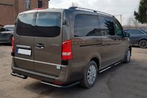 Mercedes Vito/V-razred W447 2014– Zaščita zadnjih vogalov AK003 Black (nerjaveče jeklo) fotografija 2