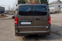 Mercedes Vito/V-razred W447 2014– Zaščita zadnjih vogalov AK003 Black (nerjaveče jeklo) fotografija 3