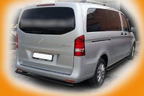 Mercedes Vito/V-razred W447 2014– Zaščita zadnjih vogalov AK003 Black (nerjaveče jeklo) fotografija 4