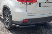Toyota Highlander 2013–2019 Zadnji vogalni loki Black (2 kos., nerjavno jeklo) fotografija 1