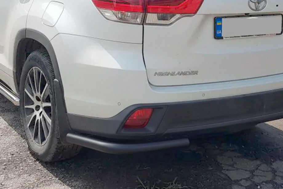 Toyota Highlander 2013–2019 Zadnji vogalni loki Black (2 kos., nerjavno jeklo) Image