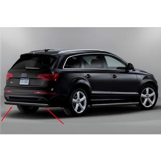 Zadnji zaščitni lok AK002 Black (nerjaveče jeklo) Audi Q7 2005–2015