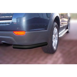 Zadnji kotni elementi AK003 Black (2 kosa, nerjaveče jeklo) Chevrolet Captiva 2006–2019