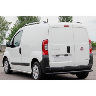 Zadnja zaščitna cev Black (nerjavno jeklo) Fiat Fiorino/Qubo 2008–2024 fotografija 1