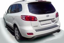Hyundai Santa Fe 2 2006–2012 Zadnji zaščitni lok AK007 Black (nerjaveče jeklo) fotografija 1