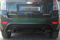 Chevrolet Captiva 2006–2019 Zadnji zaščitni lok AK007 Black (nerjaveče jeklo) fotografija 1