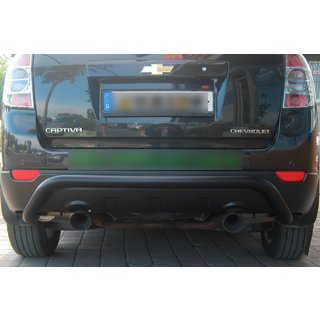 Zadnji zaščitni lok AK007 Black (nerjaveče jeklo) Chevrolet Captiva 2006–2019 fotografija 1