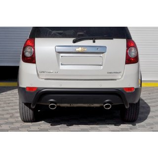 Zadnji zaščitni lok AK007 Black (nerjaveče jeklo) Chevrolet Captiva 2006–2019 fotografija 2