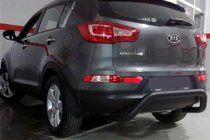 Kia Sportage 2010–2015 Zadnji zaščitni lok AK007 Black (nerjaveče jeklo) fotografija 1