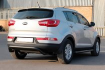 Kia Sportage 2010–2015 Zadnji zaščitni lok AK007 Black (nerjaveče jeklo) fotografija 3