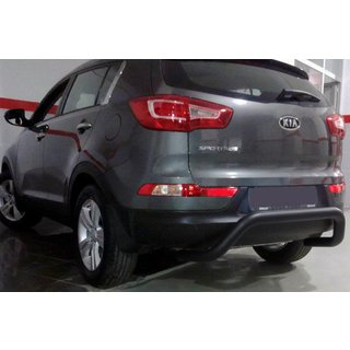 Zadnji zaščitni lok AK007 Black (nerjaveče jeklo) Kia Sportage 2010–2015 fotografija 1