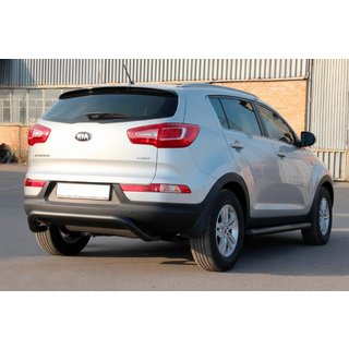 Zadnji zaščitni lok AK007 Black (nerjaveče jeklo) Kia Sportage 2010–2015 fotografija 3