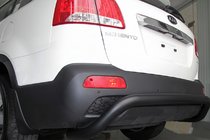 Kia Sorento II XM 2009–2014 Zadnji zaščitni lok AK007 Black (nerjaveče jeklo) fotografija 2